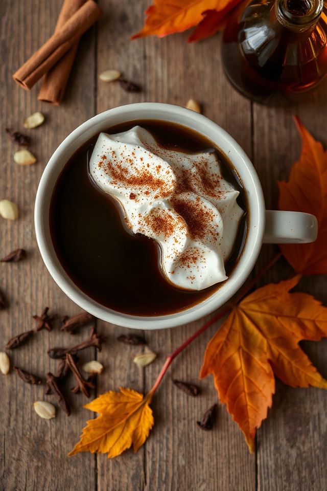 autumn inspired festive coffee
