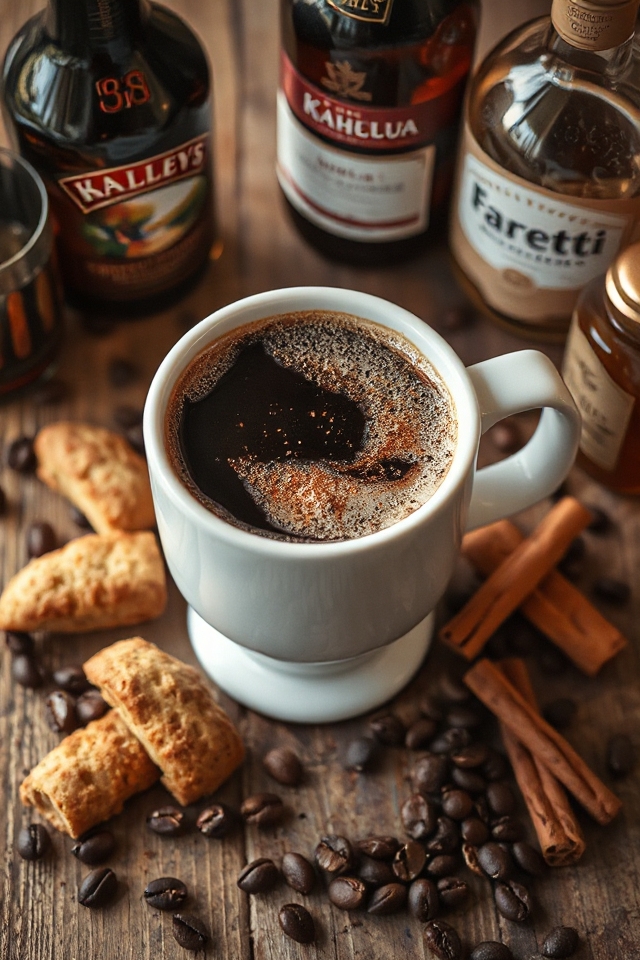 biscotti paired with coffee