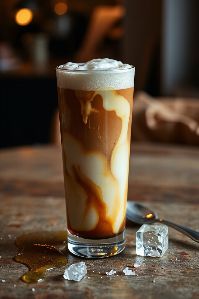 blend coffee milk honey
