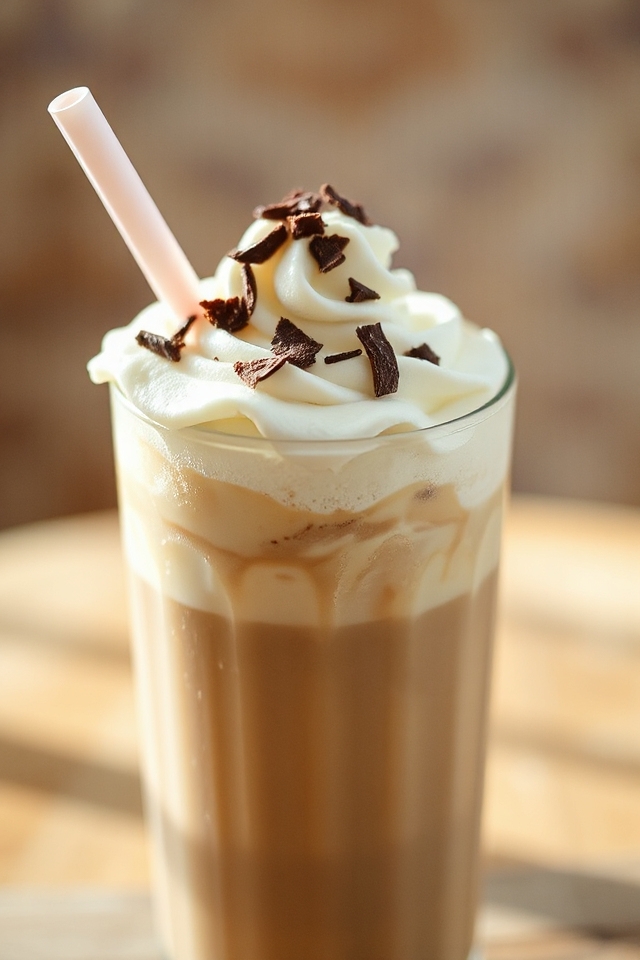 blend ice cream coffee