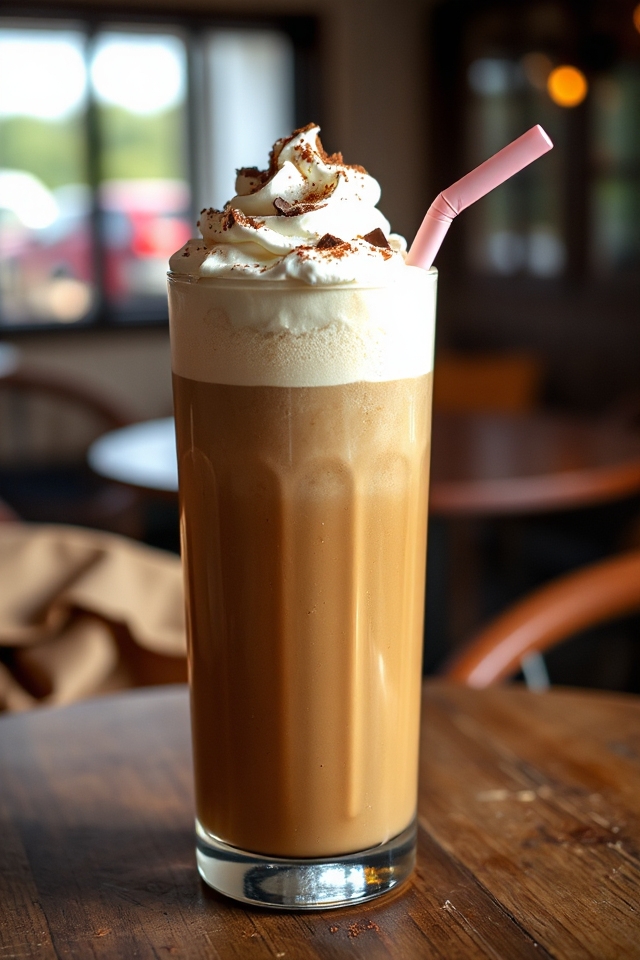 blended coffee ice treat