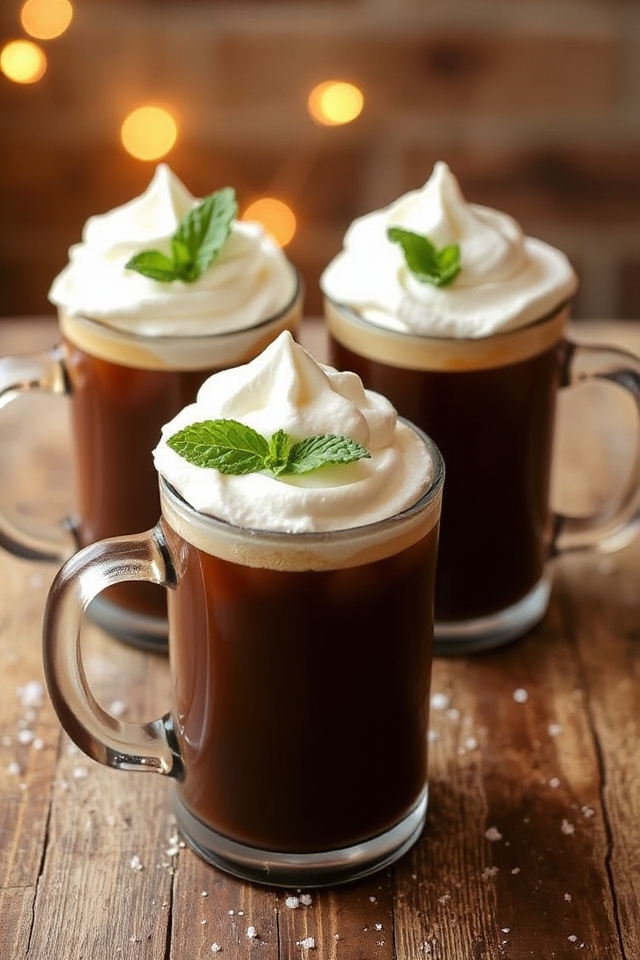 bourbon coffee with whipped cream