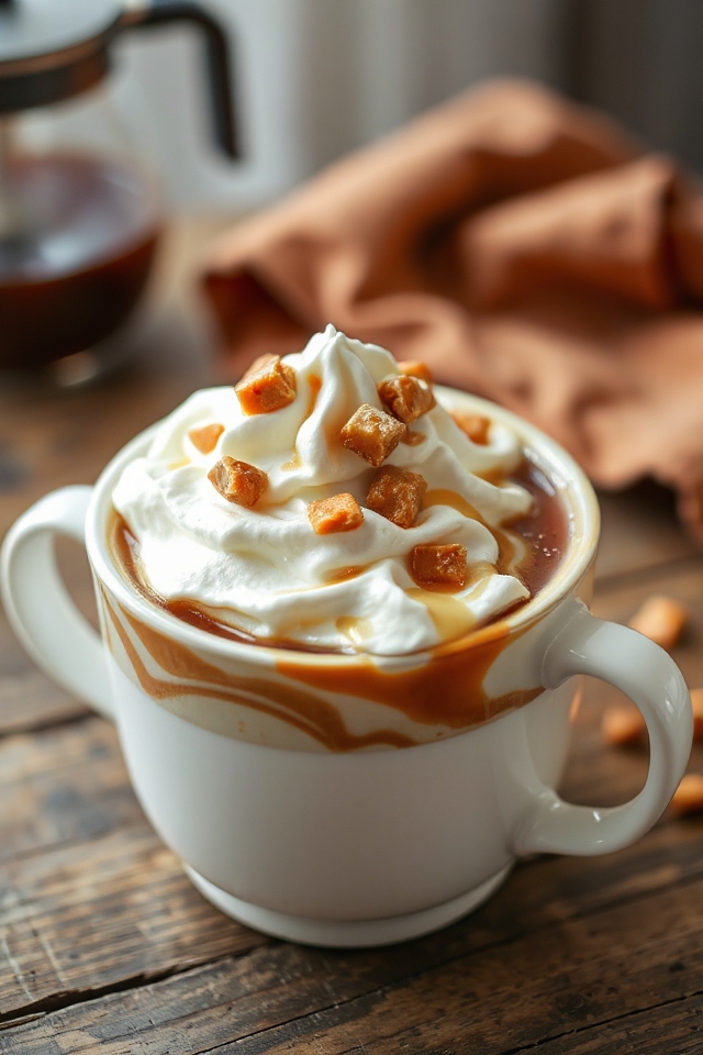 caramel coffee delightful masterpiece