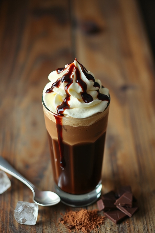chilled chocolate coffee beverage