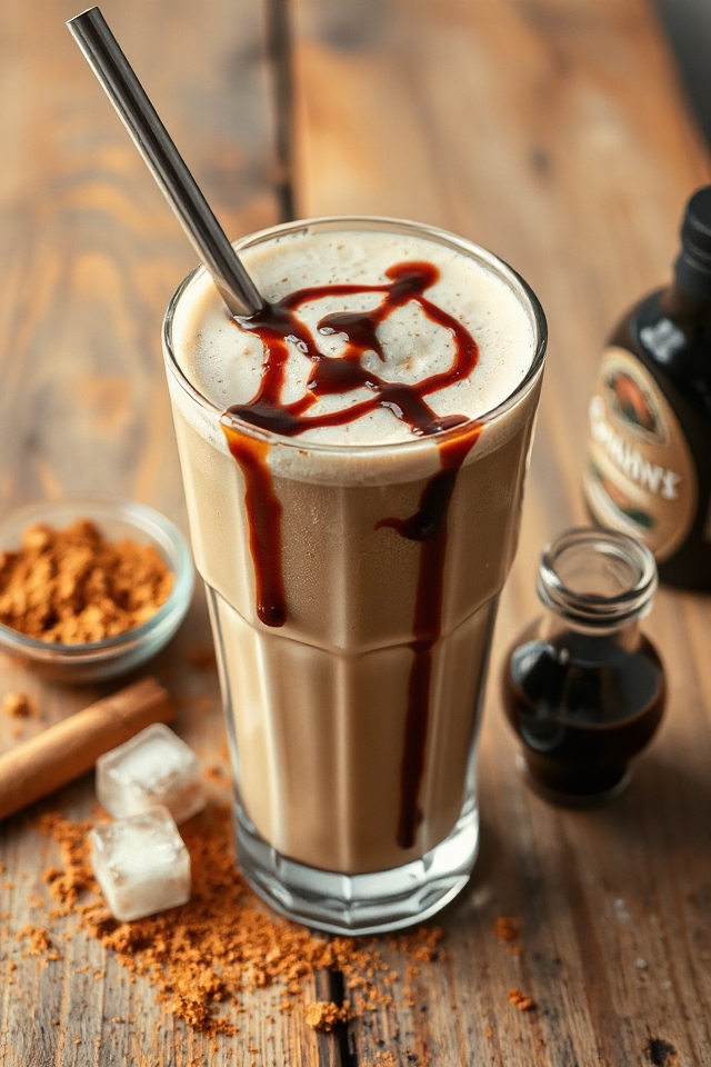 cinnamon infused coffee beverage