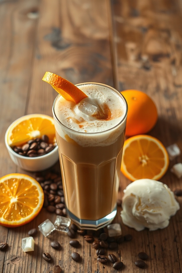 citrus infused coffee beverage recipe