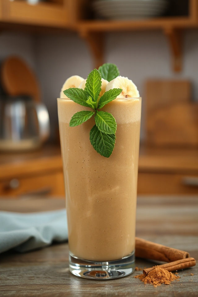coffee banana smoothie delightfully blended