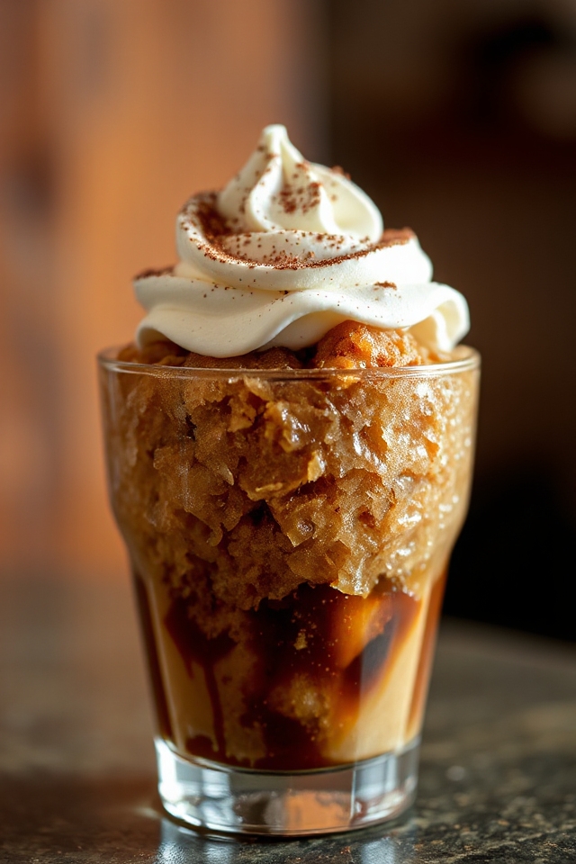 coffee granita with whipped cream