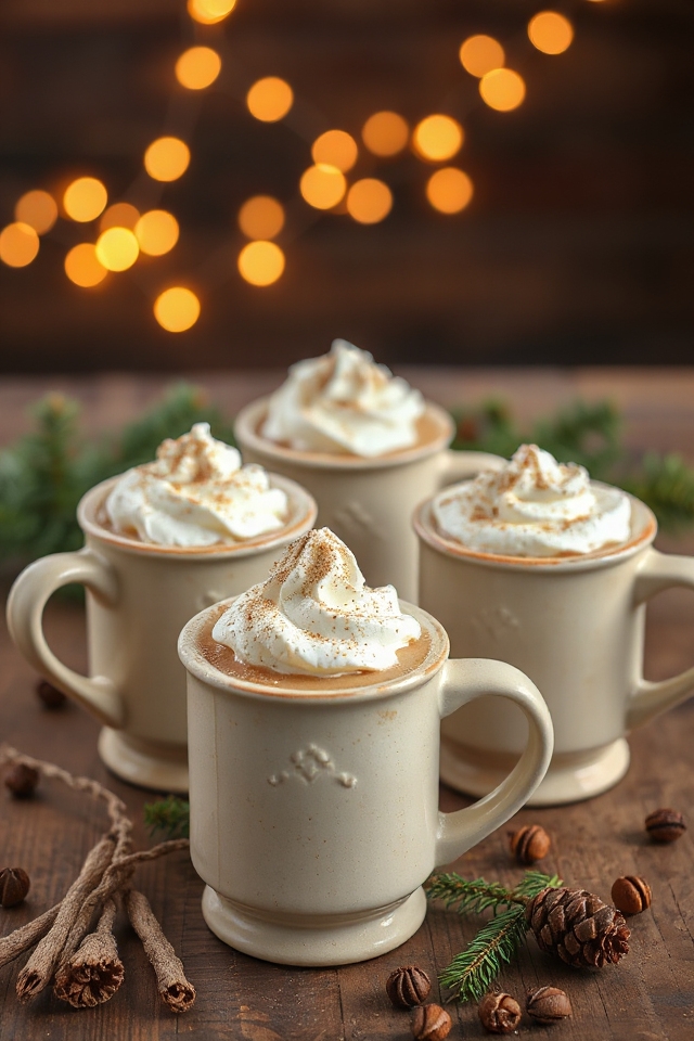 cozy holiday eggnog coffee