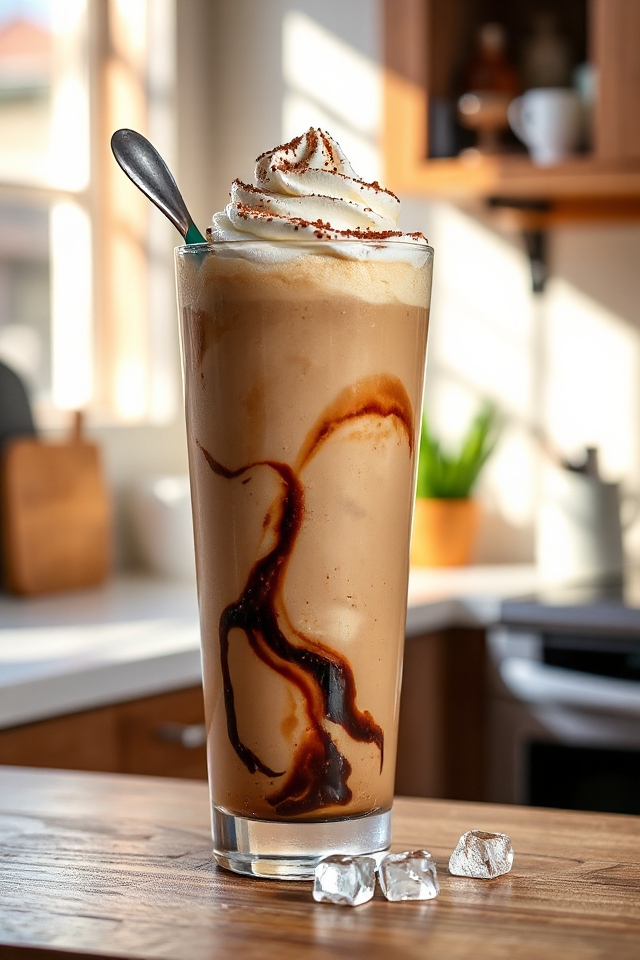creamy iced coffee delight