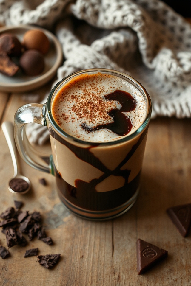 decadent dark chocolate coffee