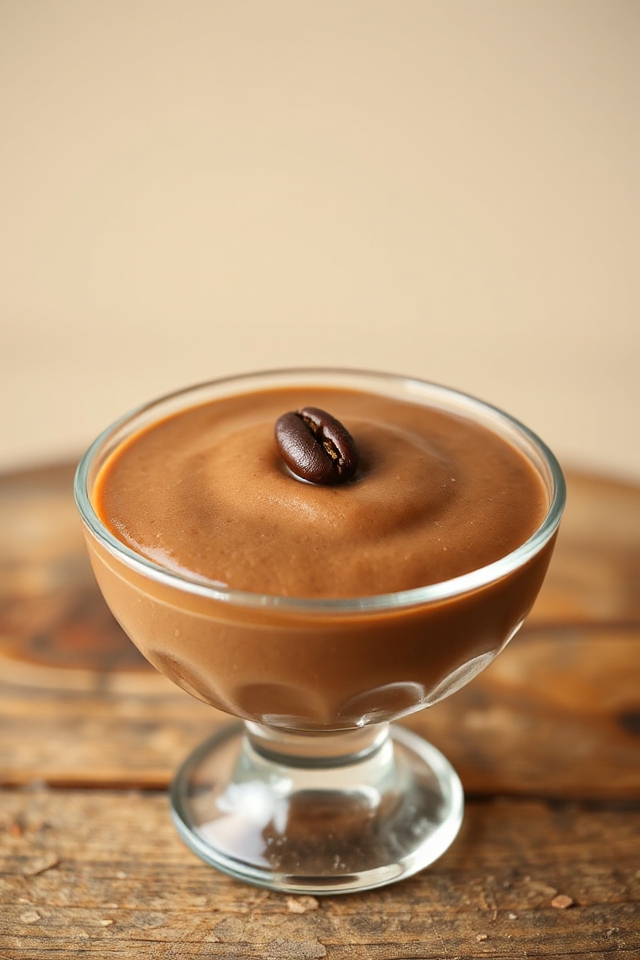 delightful creamy coffee mousse