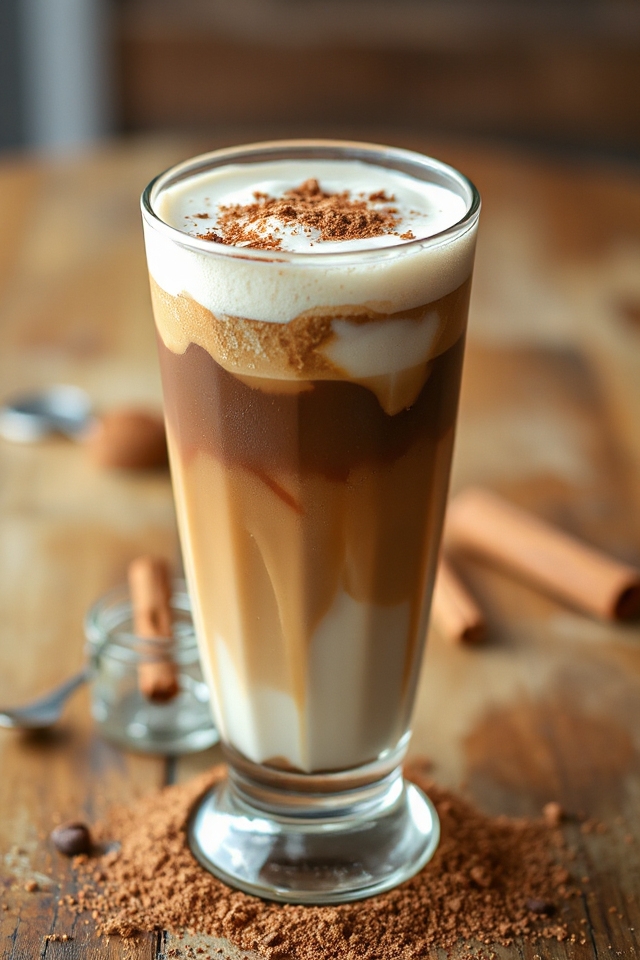 delightful iced cocoa coffee preparation