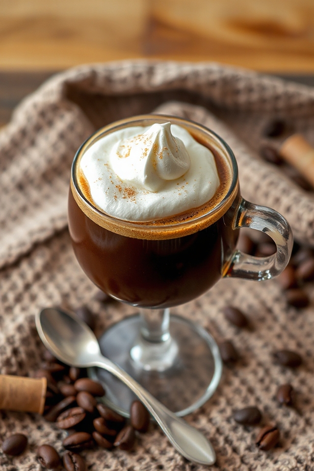 frangelico infused coffee drink