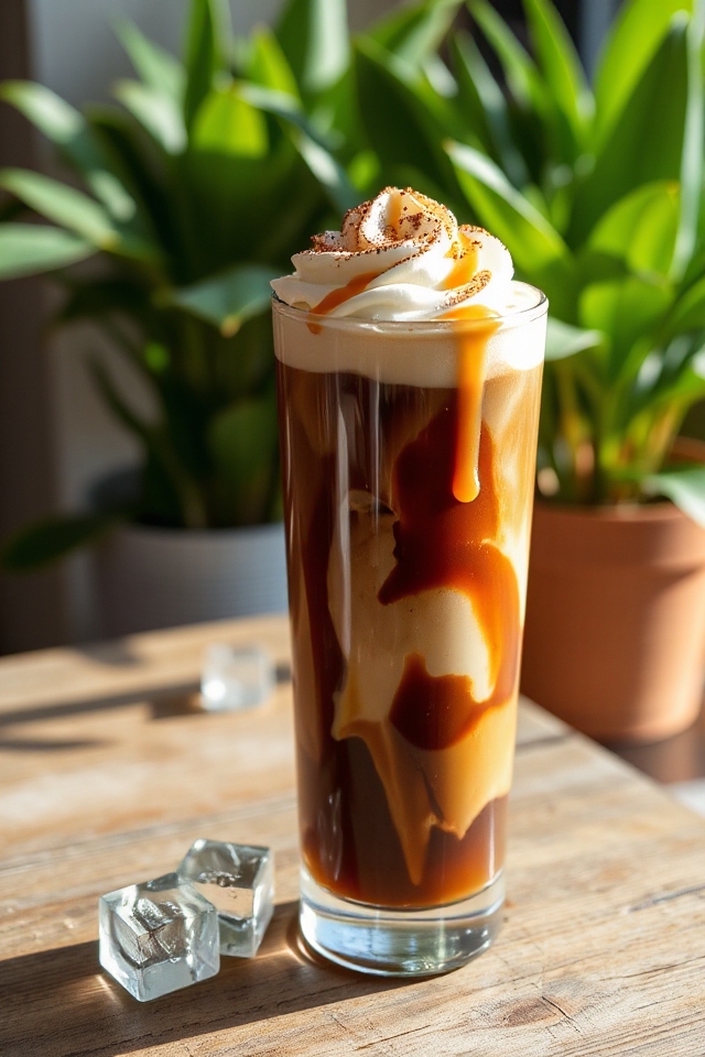 homemade delicious iced coffee