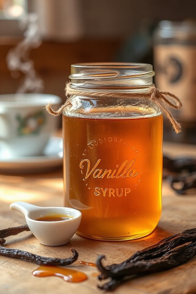homemade vanilla coffee syrup