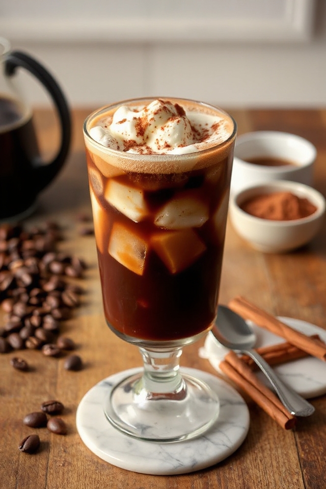 iced cocoa coffee beverage preparation