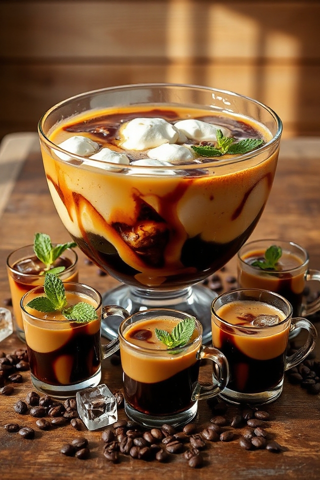 iced coffee punch recipe