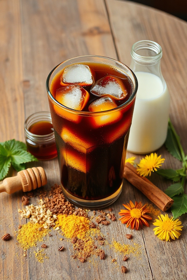 iced dandelion coffee recipe