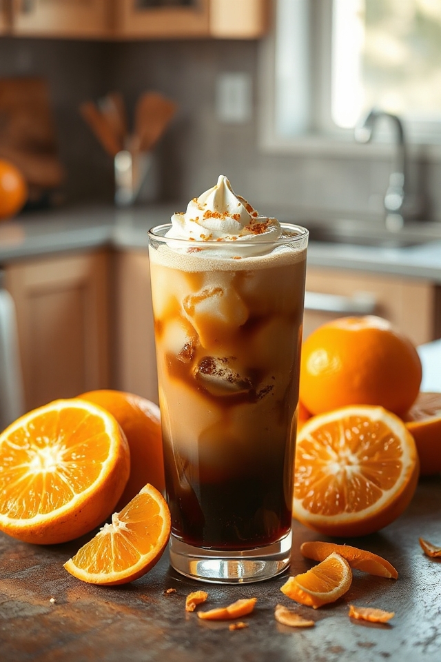 iced orange coffee delight