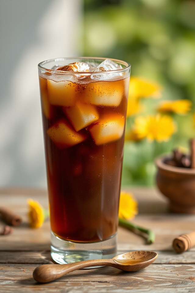iced spiced dandelion coffee recipe