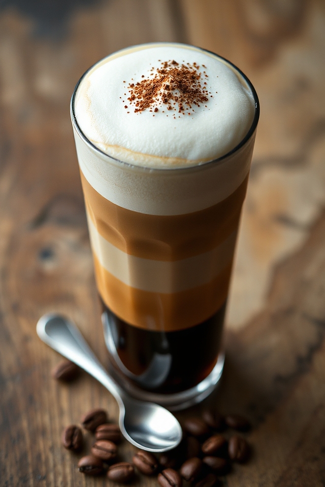 layered coffee beverage recipe