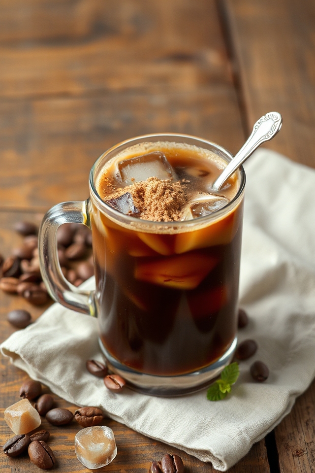 refreshing sweet iced coffee