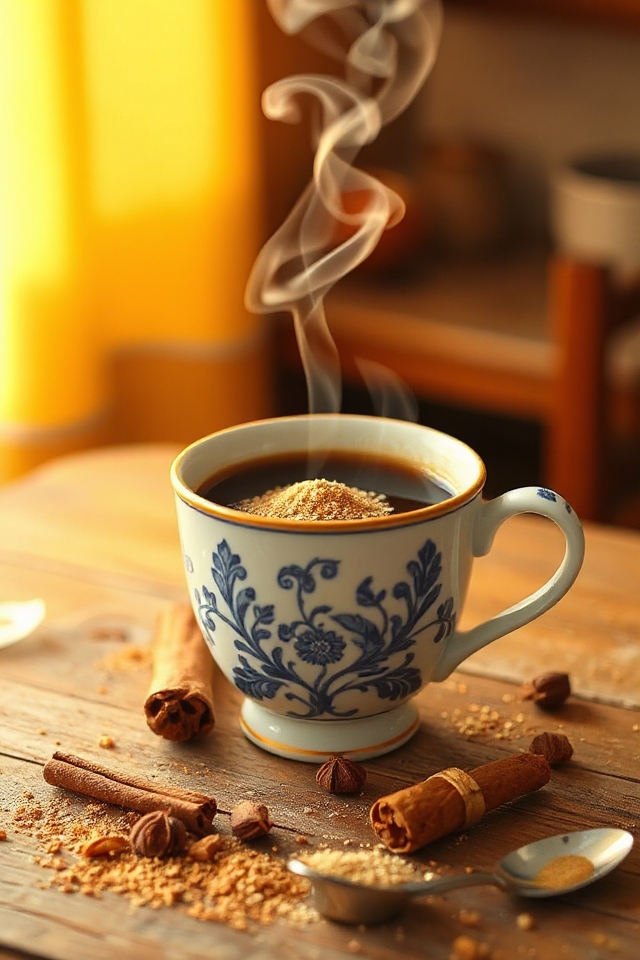 spiced coffee brewing experience