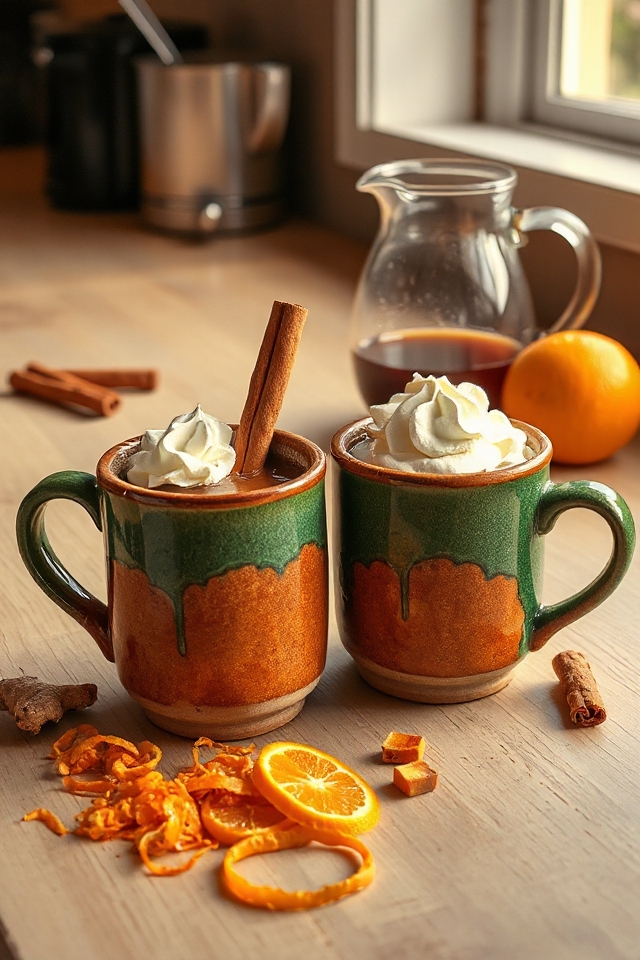 spiced coffee with ginger