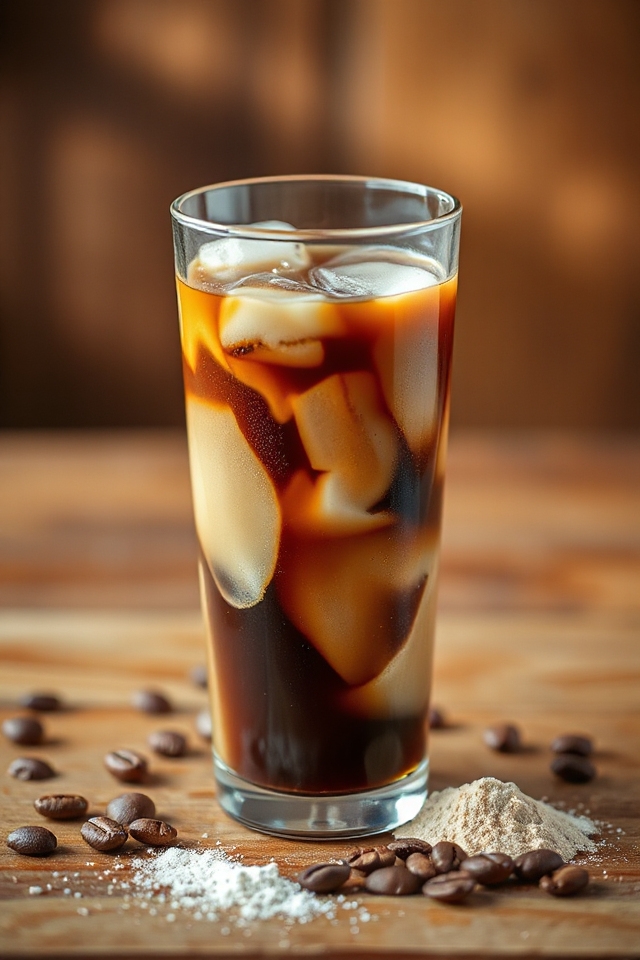 sweet creamy iced coffee