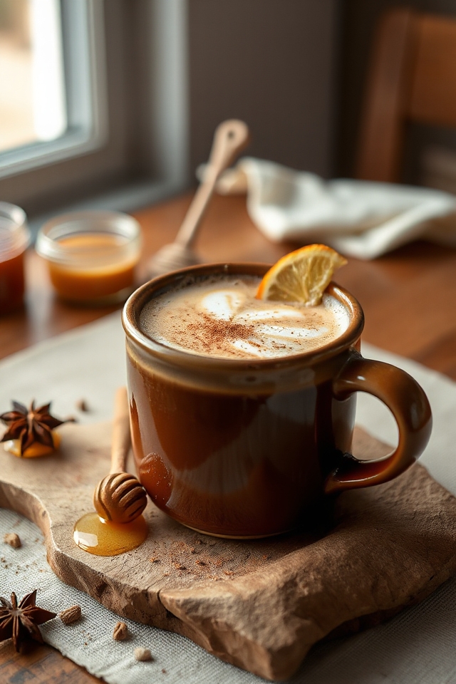 sweet spiced honey coffee