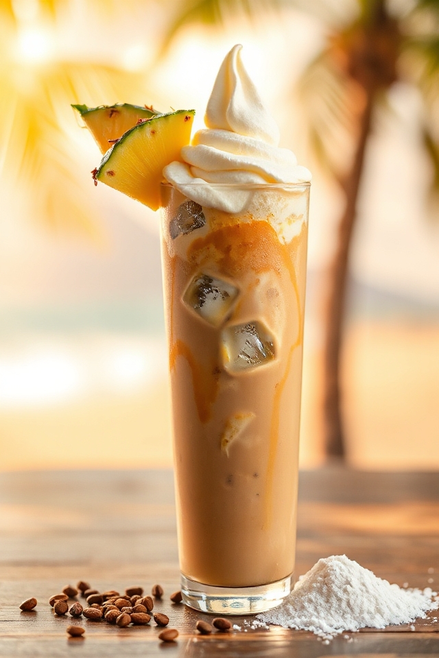 tropical coffee blender delight